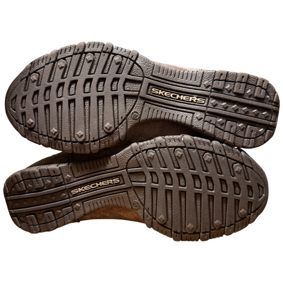 SKECHERS Bikers Lineage Women's 6 Moc Toe Chocolate Suede Chukka Lace Up Boot - Picture 12 of 15